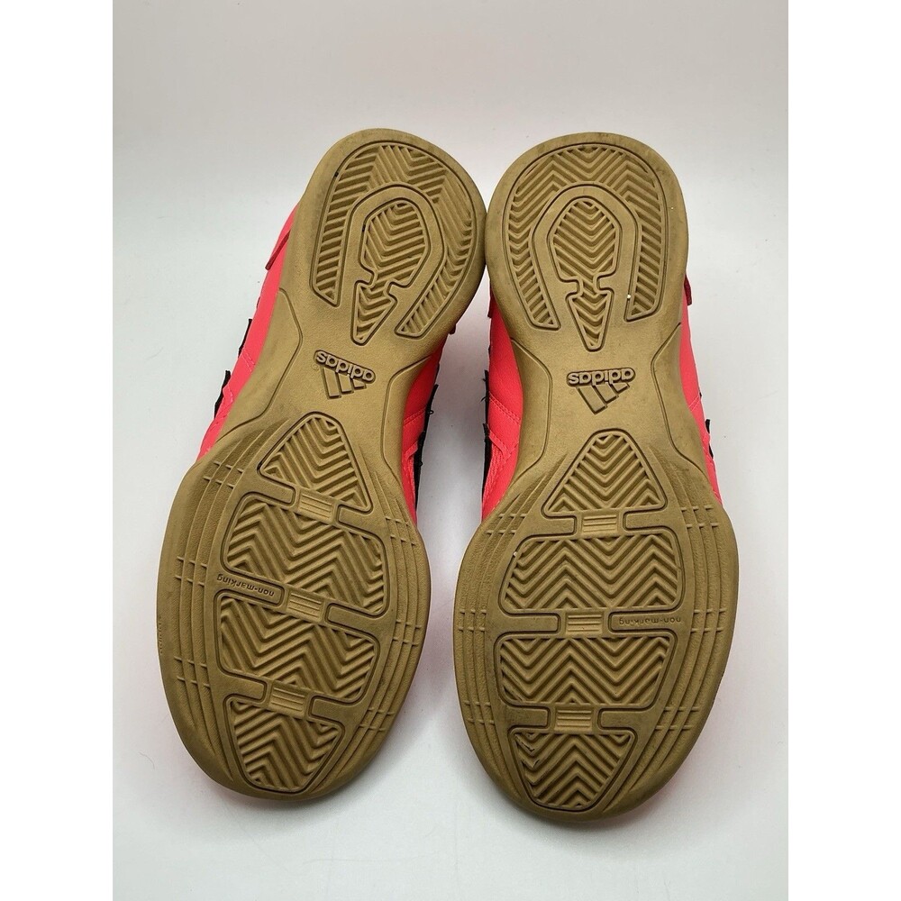 Kids Adidas Super Sala 2 IN Indoor Soccer Shoes | Turbo/Black Colorway | Size 3 - Picture 6 of 7